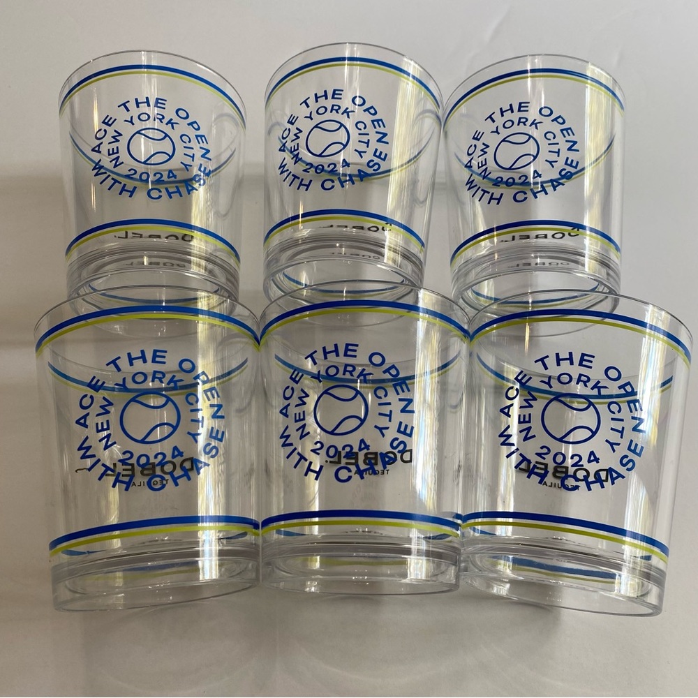 US Open 2024 Dobel Tequila Cups set of 6